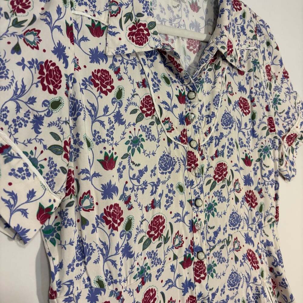 Sendero Midi Dress Womens L Western Prairie Cottagecore Coastal cowgirl - Picture 5 of 11
